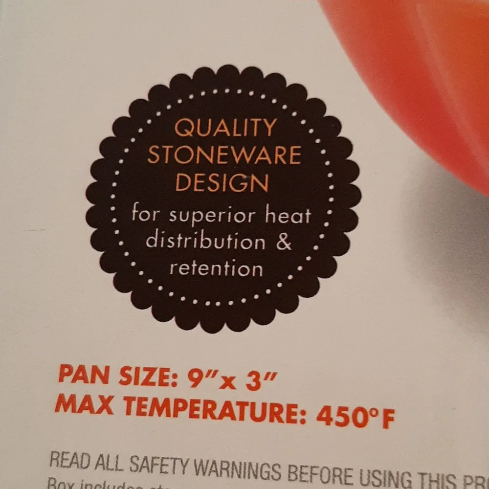 Parini Non-Stick NIB Parini Ombre Orange Bundt Baking Pan